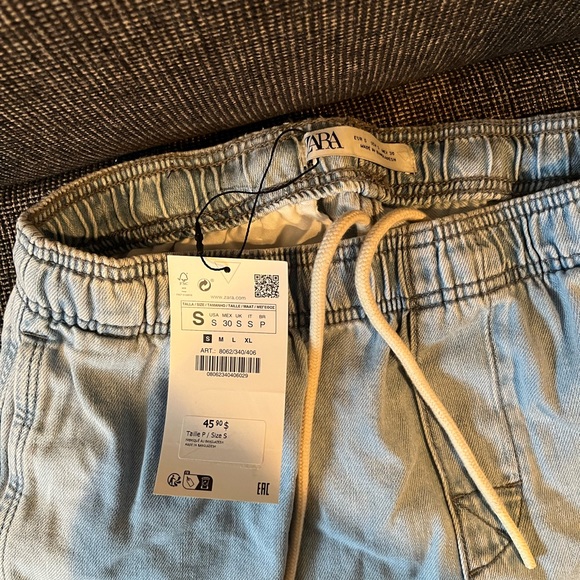 New with tags Zara men’s soft denim shorts - Picture 2 of 3
